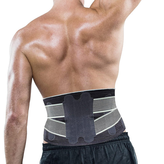 ® - Large Back Brace for Women & Men Lower Back Pain Relief Brace, Slim-Fit Lumbar Support Belt, Compression Back Support Brace, 47.5 Inches, X-Large/Xxlarge