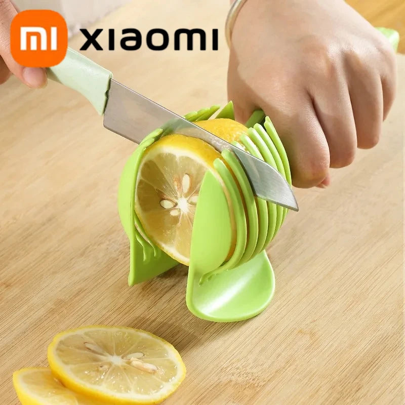 Xiaomi Multifunctional Fruit Slicer Stainless Handheld Lemon Tomato Orange Slicer Cutting Clip Onion Slicer Kitchen Accessorie