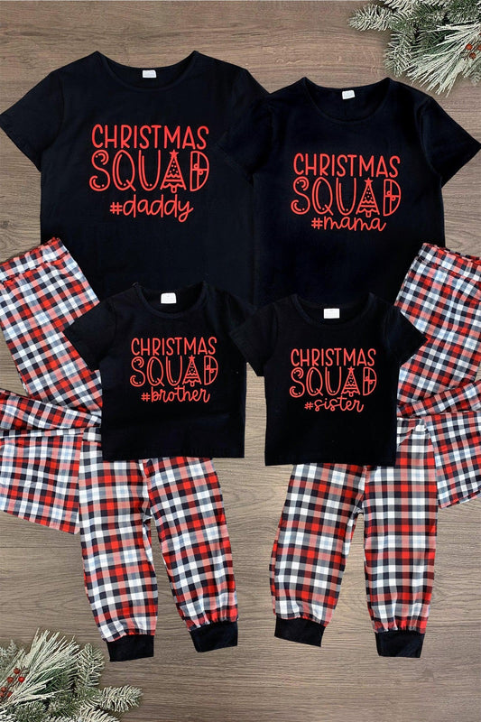 "Christmas Squad" Family Pajamas - and PET BANDANA!