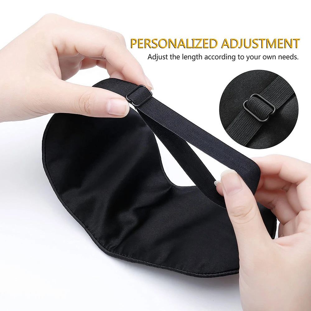 Ultra Soft Skin-Friendly Sleep Mask Pure Naturalfabric and Natural Cotton Filled Sleeping Eye Mask with Adjustable Strap