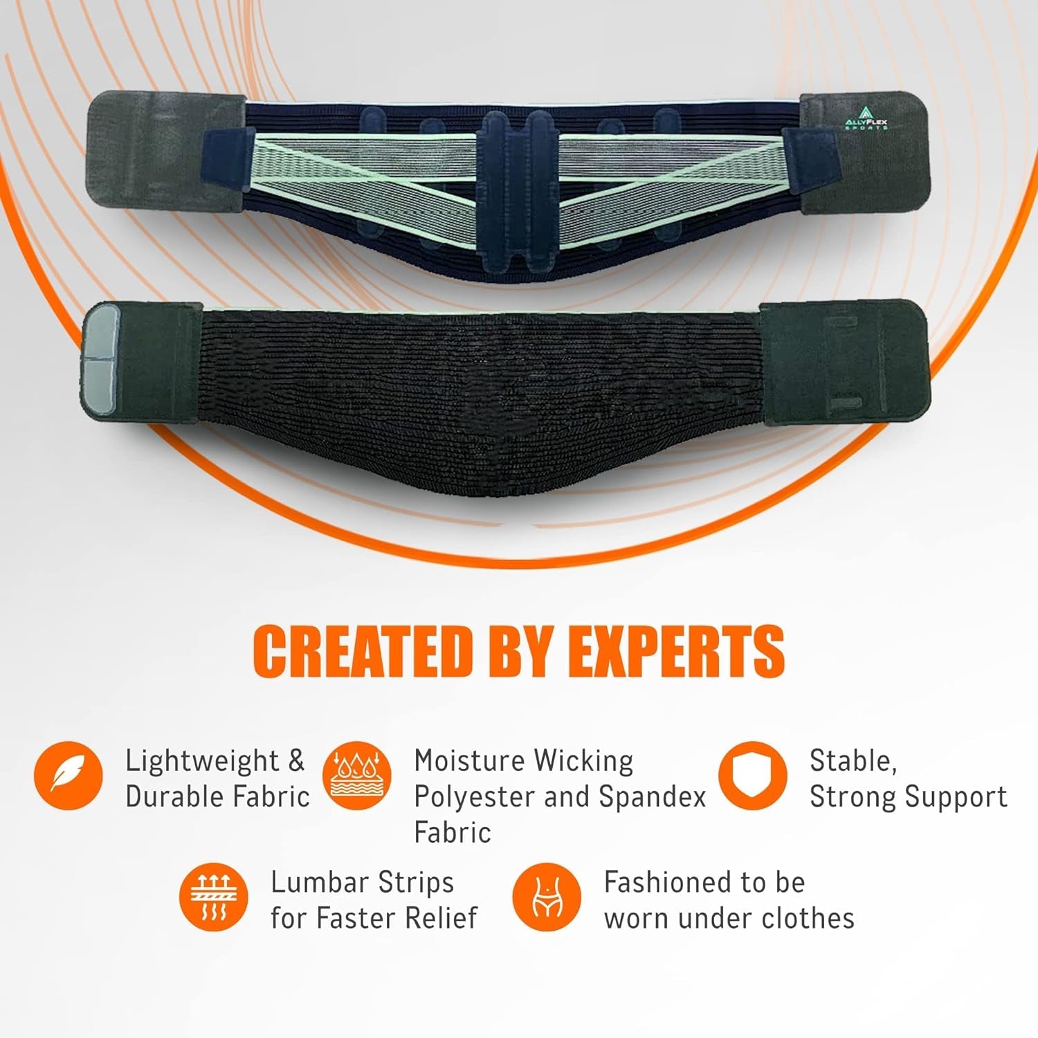 ® - Large Back Brace for Women & Men Lower Back Pain Relief Brace, Slim-Fit Lumbar Support Belt, Compression Back Support Brace, 47.5 Inches, X-Large/Xxlarge