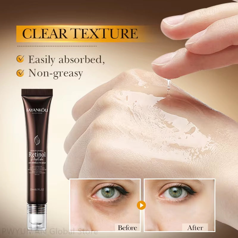 Retinol anti Wrinkle Eye Serum Peptide Remove Dark Circles Eye Bags Puffiness Cream Moisturizing Repairing Korean Skincare New