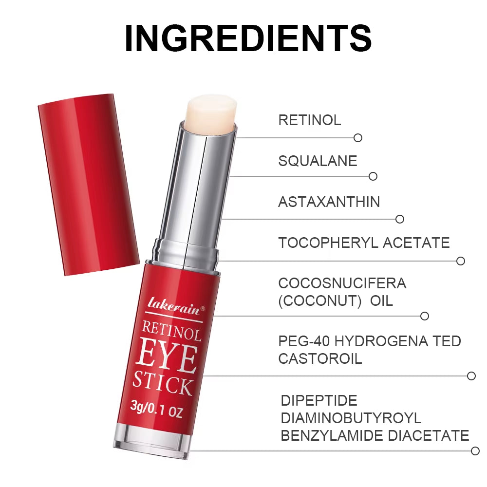 Anti-Wrinkle Eye Cream Stick Retinol Remove Eye Bags Dark Circles anti Aging Lifting Whitening Moisturizing Brighten Eye Primer