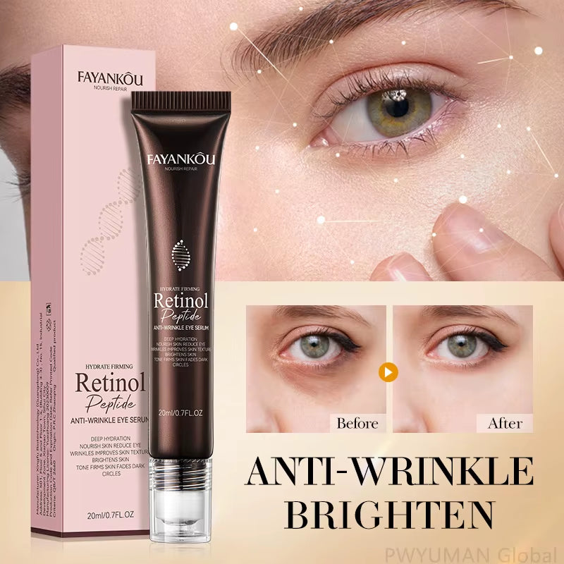 Retinol anti Wrinkle Eye Serum Peptide Remove Dark Circles Eye Bags Puffiness Cream Moisturizing Repairing Korean Skincare New