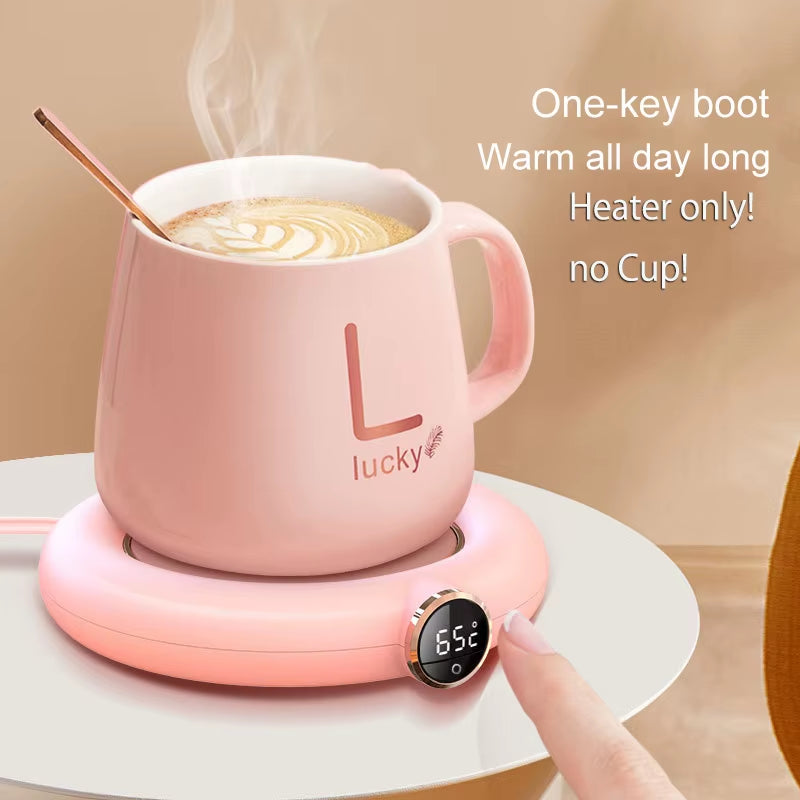 2024 Stock Christmas Gifts Coffee Mug Warmer with Auto Shut off for Home Office Desk Use, Heating Plate USB Electric Cup Warmer