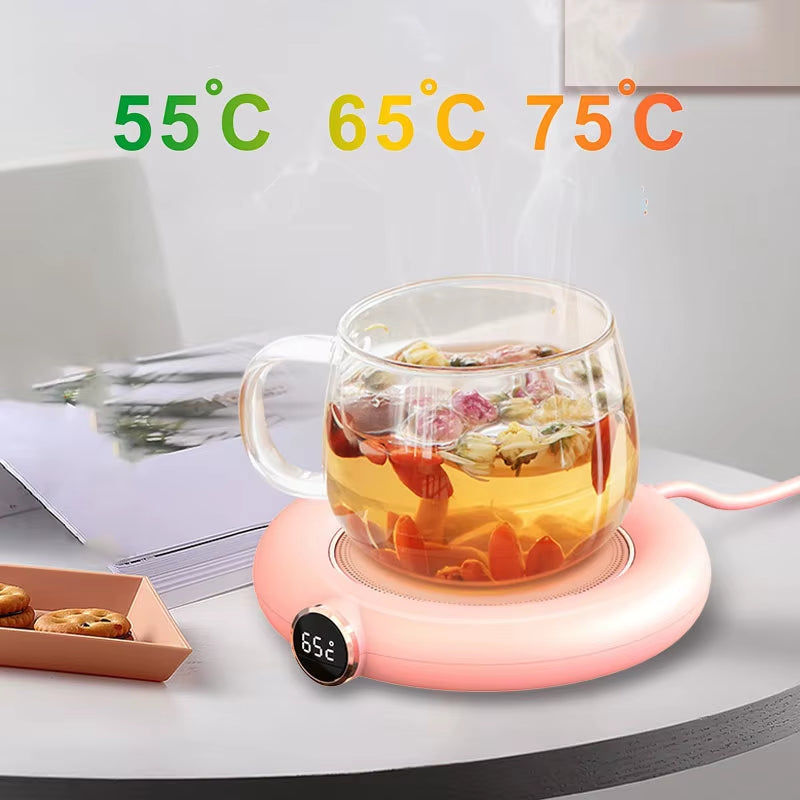 2024 Stock Christmas Gifts Coffee Mug Warmer with Auto Shut off for Home Office Desk Use, Heating Plate USB Electric Cup Warmer