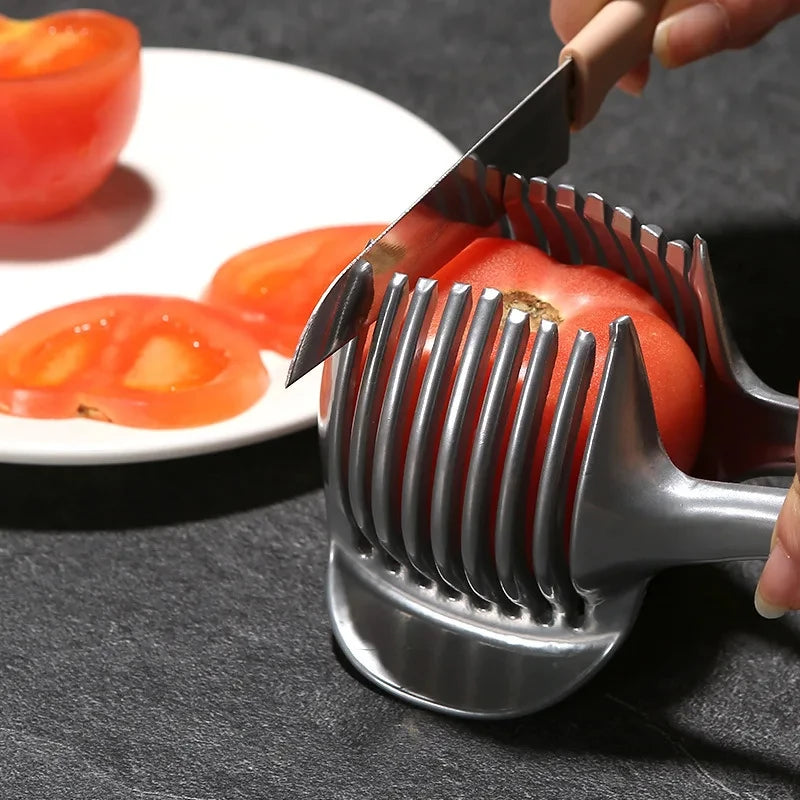 Xiaomi Multifunctional Fruit Slicer Stainless Handheld Lemon Tomato Orange Slicer Cutting Clip Onion Slicer Kitchen Accessorie