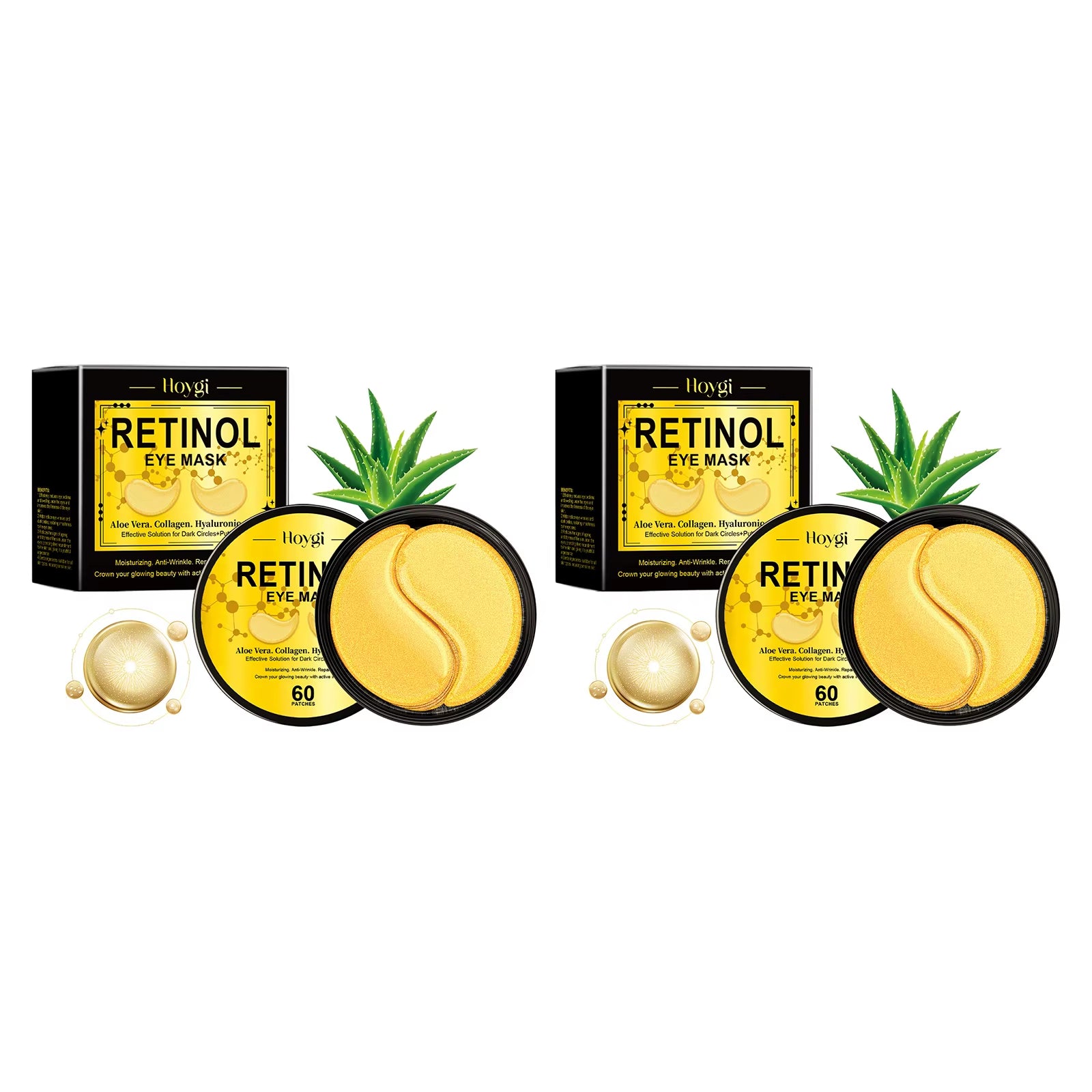 Hydrating Eye Mask anti Dark Circles Eyes Bags Skin Firming Nourishing Brighten Reducing Fine Lines Retinol under Eye Patches